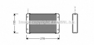 AVA QUALITY COOLING au6052 -  Теплообменник, отопление салона